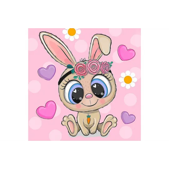 Kleiner Hase 20*20 cm WD2533 (D)