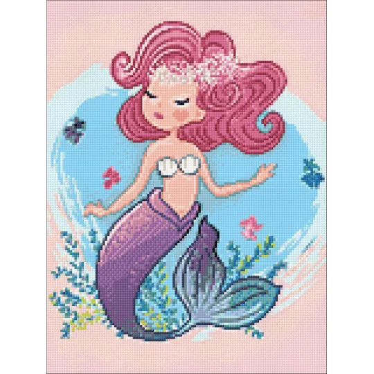 (D) La petite sirène 30*40 WD3010