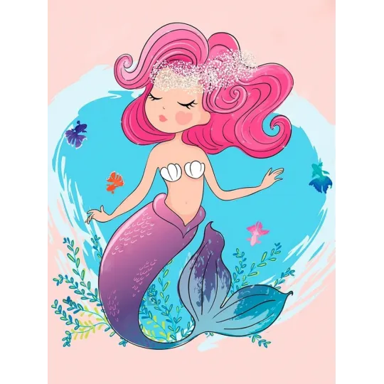 (D) The little mermaid 30*40 WD3010