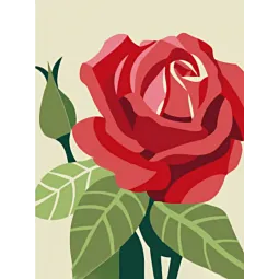 (D) Rose 15*20 cm WD305