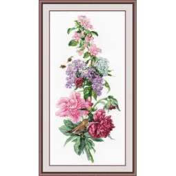 Gėlių kompozicija. Bijūnai S1000