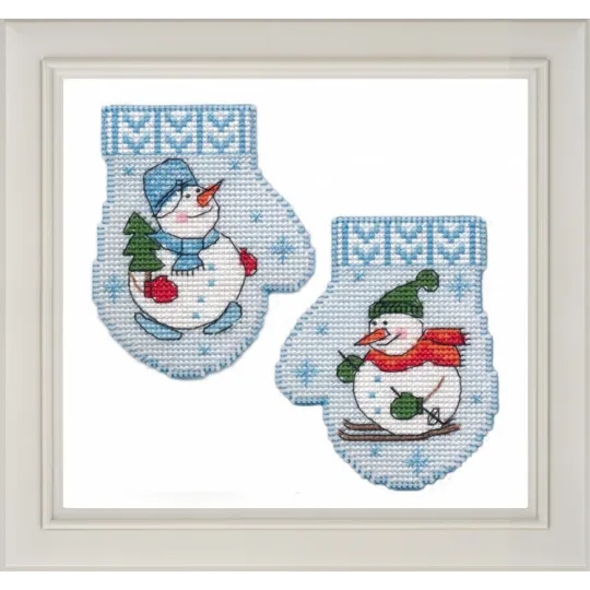 SALE Mitten. Snowman S1141 (D)