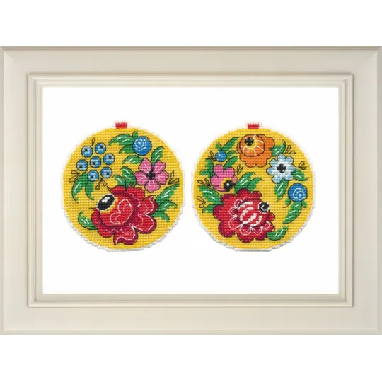 Елочная Игрушка. Городецкая Роспись S1148