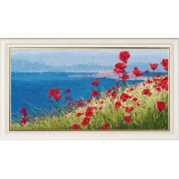 VERKAUF Sommer, Meer, Mohnblumen S1028