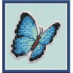 (Discontinued) Badge-Blue Morpho S1172