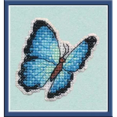 (Discontinué) Badge-Bleu Morpho S1172