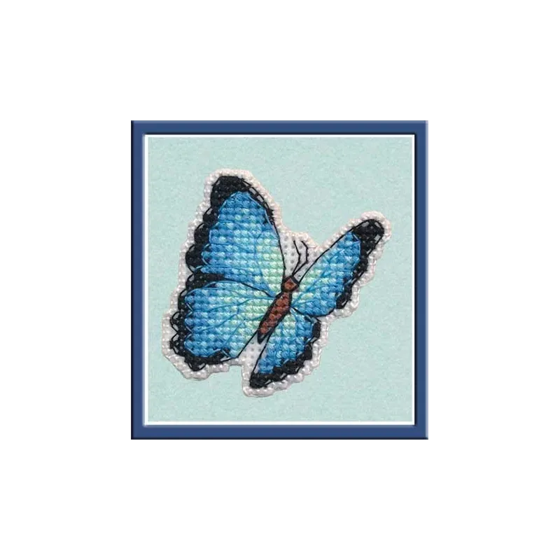 (Discontinué) Badge-Bleu Morpho S1172