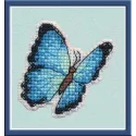 (Discontinué) Badge-Bleu Morpho S1172