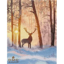 Oven Cross stitch kit In the winter forest S1399