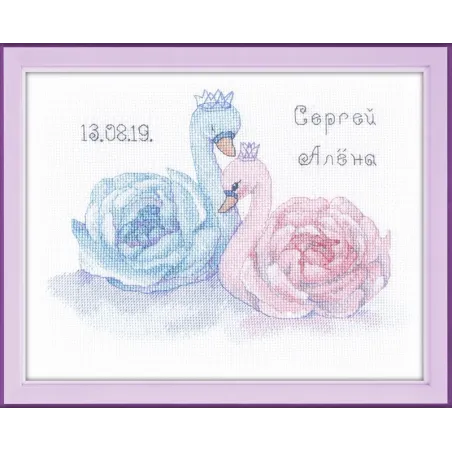 Échantillon de mariage. Cygnes S1226