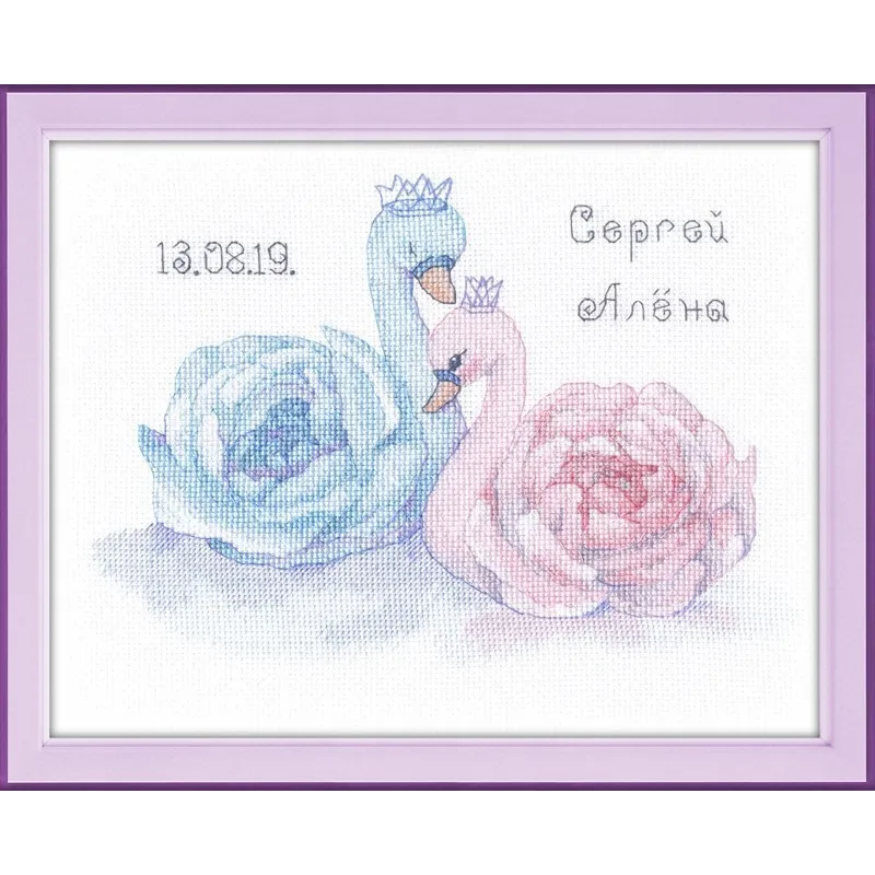 Échantillon de mariage. Cygnes S1226
