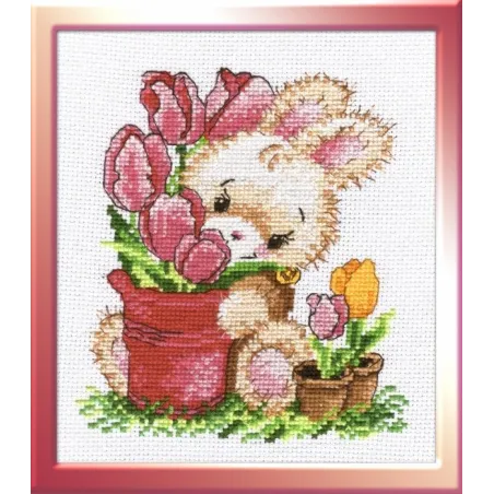 Rabbit with Tulips S715 (ES)