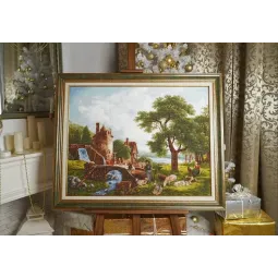 Cross stitch kit "Water Mill. 1809" 59.7 × 77.2 cm S/MK072