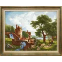 Cross stitch kit "Water Mill. 1809" 59.7 × 77.2 cm S/MK072