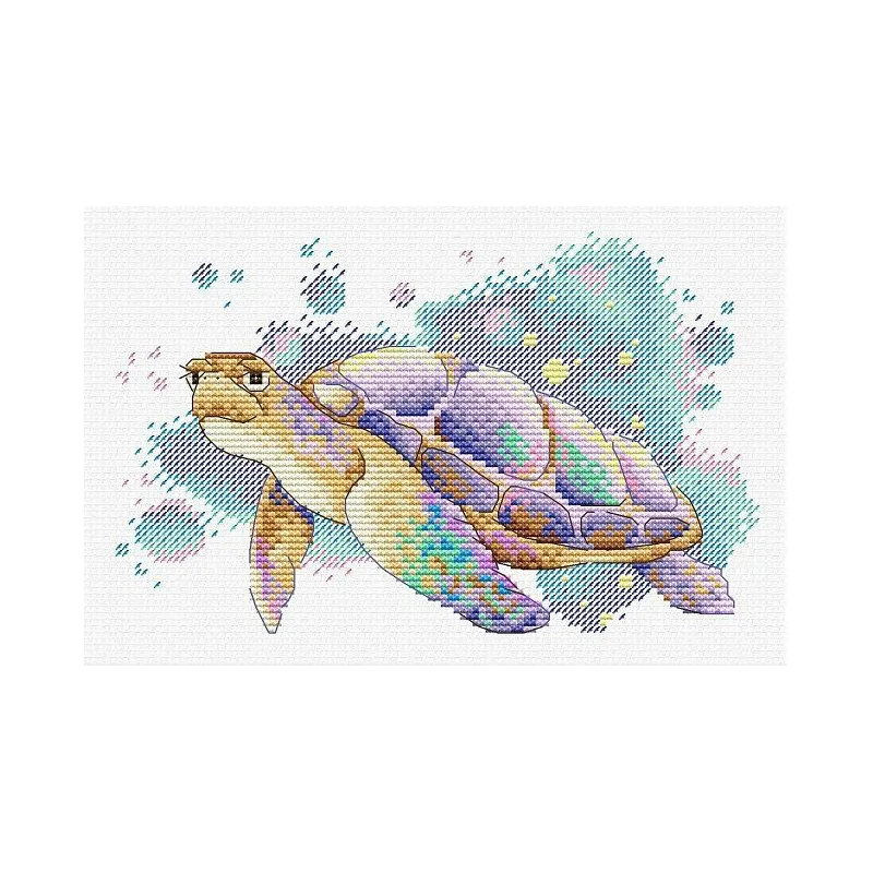 Water-soluble canvas cross sitch kit Under the water SV-680