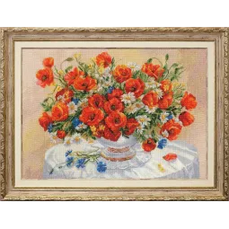 Cross stitch kit "Bouquet of wild flowers" 33×47 cm S/LTS082