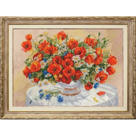 Kreuzstichpackung "Strauß Wildblumen" 33×47 cm S/LTS082