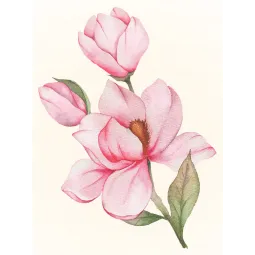 (D) Magnolijos žiedas 30*40 WD3021