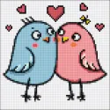 Birds in love 20*20 WD3022