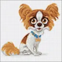 Papillon dog 20*20 WD3023