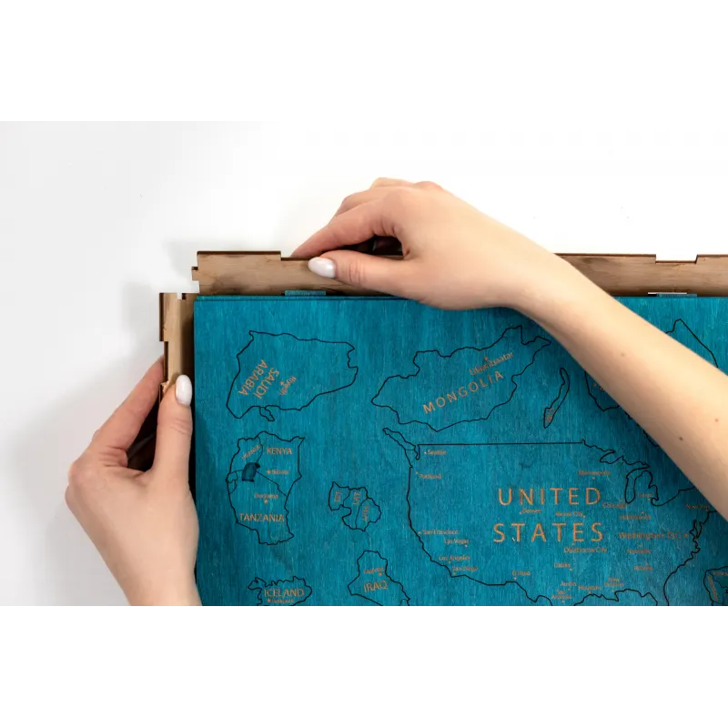 (S) Wizardi wooden map one-level multicolor XL WM-3188