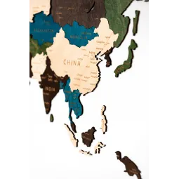 (S) Carte en bois Wizardi multicolore à un niveau XL WM-3188