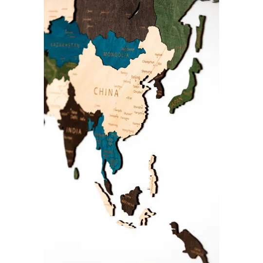 (S) Wizardi Holzkarte einfarbig mehrfarbig XL WM-3188