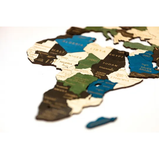 (S) Wizardi wooden map one-level multicolor XL WM-3188