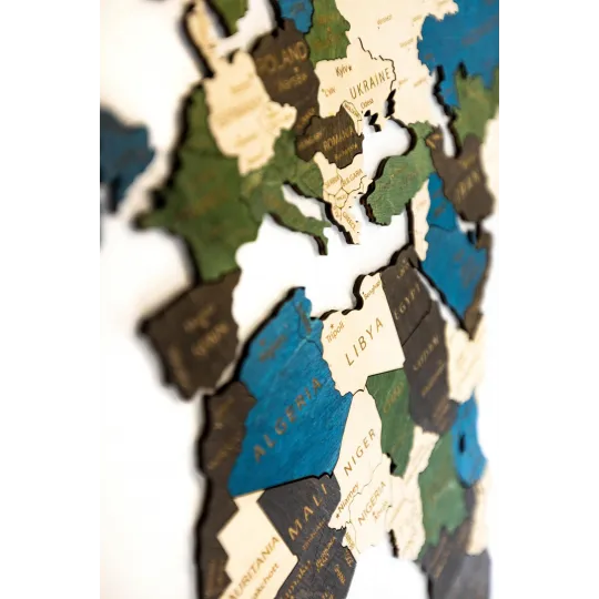 (S) Carte en bois Wizardi multicolore à un niveau XL WM-3188