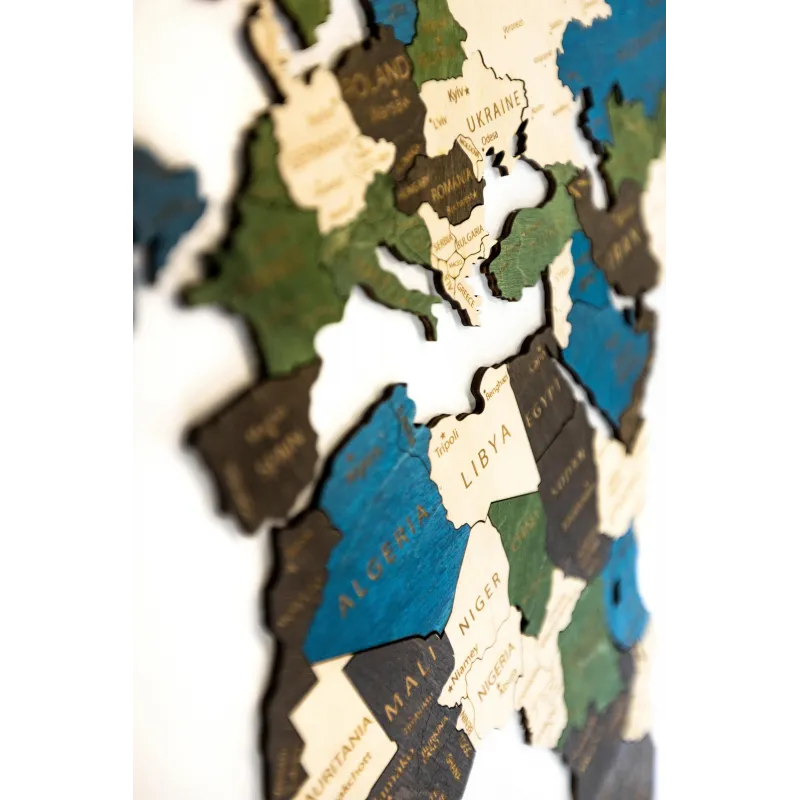 (S) Wizardi wooden map one-level multicolor XL WM-3188