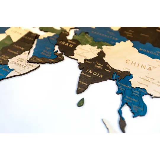 (S) Wizardi wooden map one-level multicolor XL WM-3188