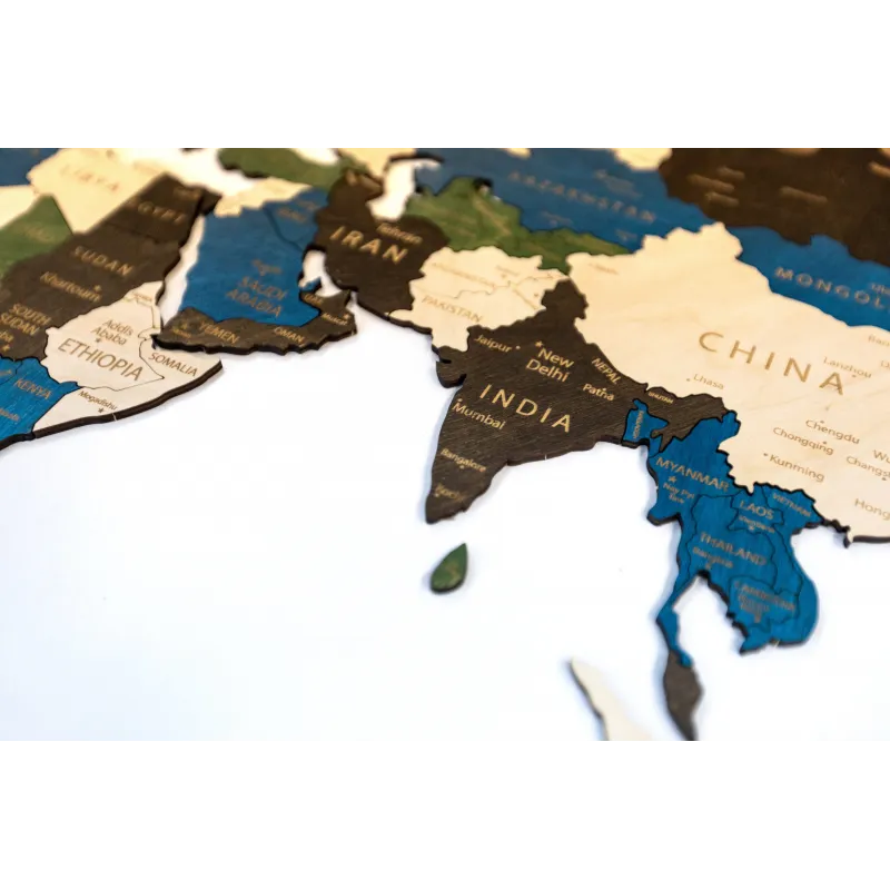 (S) Wizardi wooden map one-level multicolor XL WM-3188