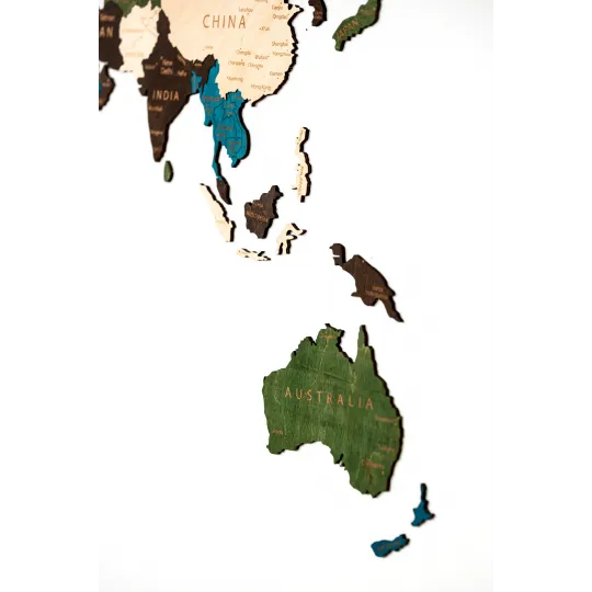 (S) Wizardi wooden map one-level multicolor XL WM-3188