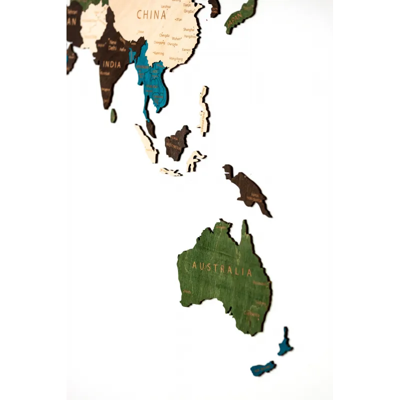 (S) Wizardi wooden map one-level multicolor XL WM-3188