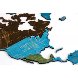 Wizardi Holzkarte mehrstufig mehrfarbig L WM-3190