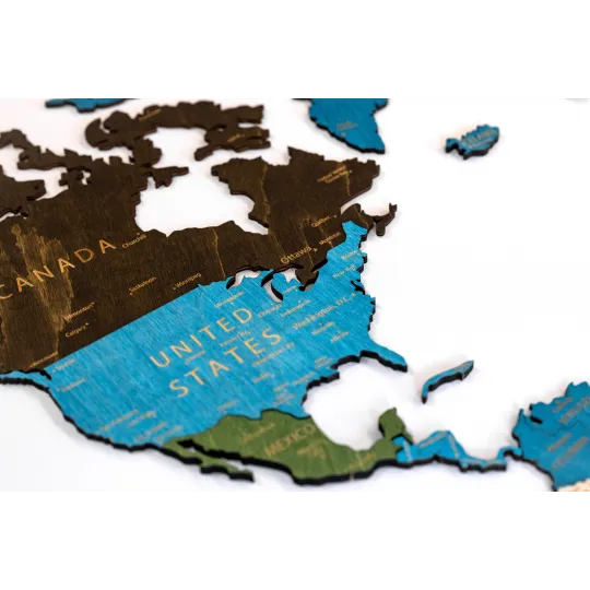 (S) Wizardi wooden map multilevel multicolor XXL WM-3192