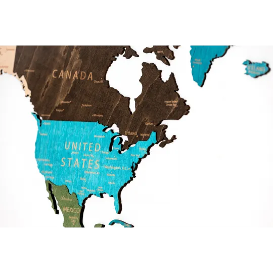 (S) Wizardi wooden map multilevel multicolor XXL WM-3192
