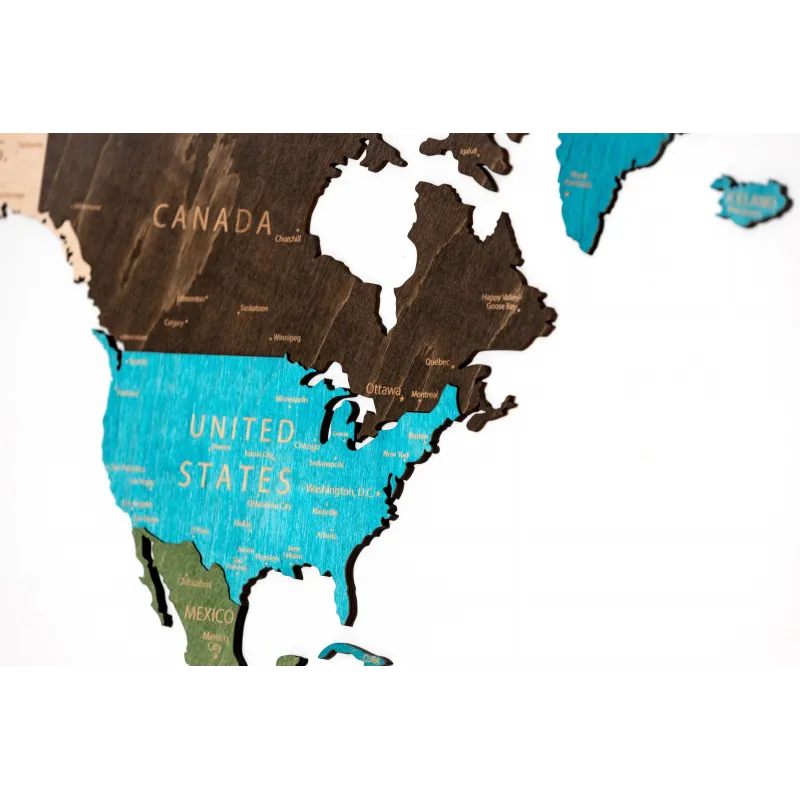 (S) Wizardi wooden map multilevel multicolor XXL WM-3192