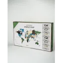 Wizardi wooden map multilevel multicolor XXL WM-3192