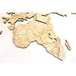 Wizardi wooden map multilevel natural XL WM-3197