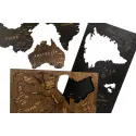 Wizardi wooden map multilevel wenge XL WM-3200