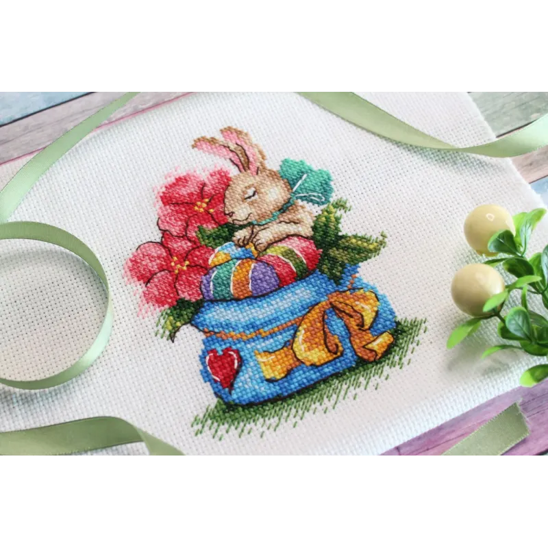 Bunny in flowers SM-648 (D)