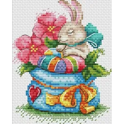 Lapin dans les fleurs SM-648