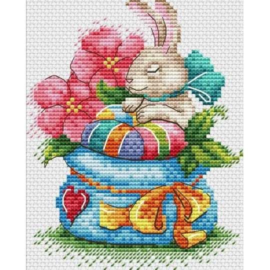 Bunny in flowers SM-648 (D)