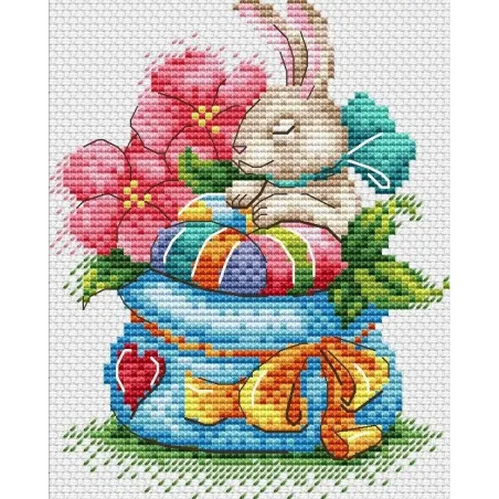 Bunny in flowers SM-648