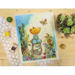 Kit de broderie Fox garden SRK-850