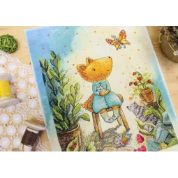 Kit de broderie Fox garden SRK-850