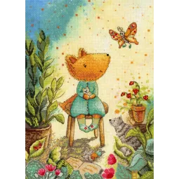 Kit de broderie Fox garden SRK-850