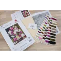 (D) Petit Point Kit "Red and White Peonies" SG608