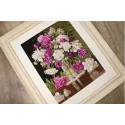 (D) Petit Point Kit "Red and White Peonies" SG608